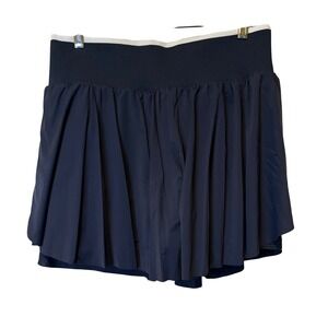 All In Motion Womens Athletic Skort Navy Blue Pleated Built In Cargo Shorts L